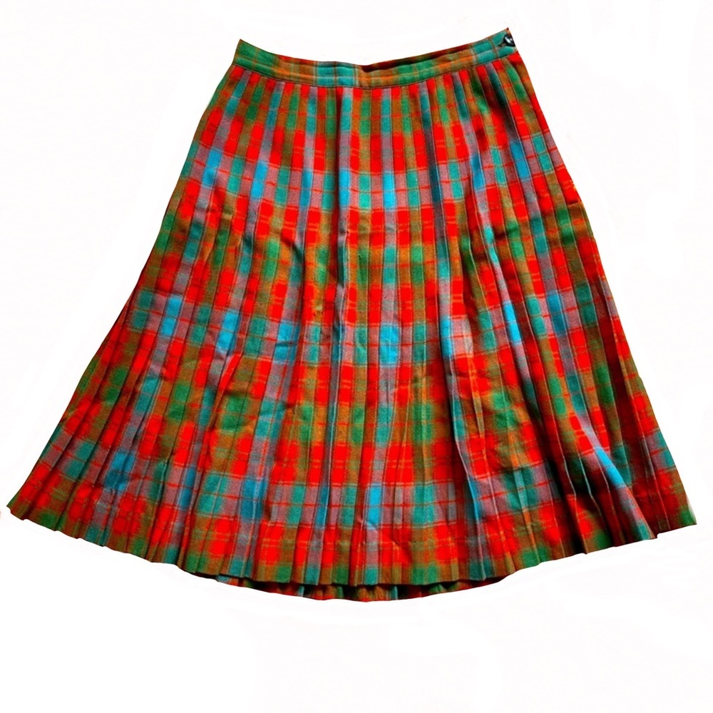 VINTAGE! 1950s plaid skirt